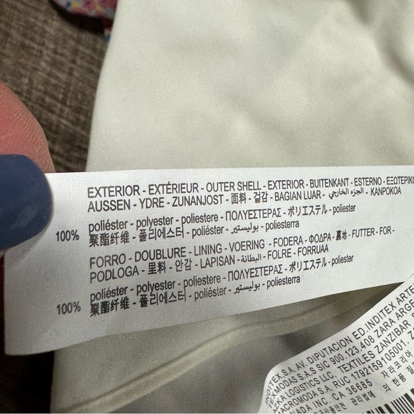 Zara Ruffle Floral Print Dress Size Small - Picture 7 of 9